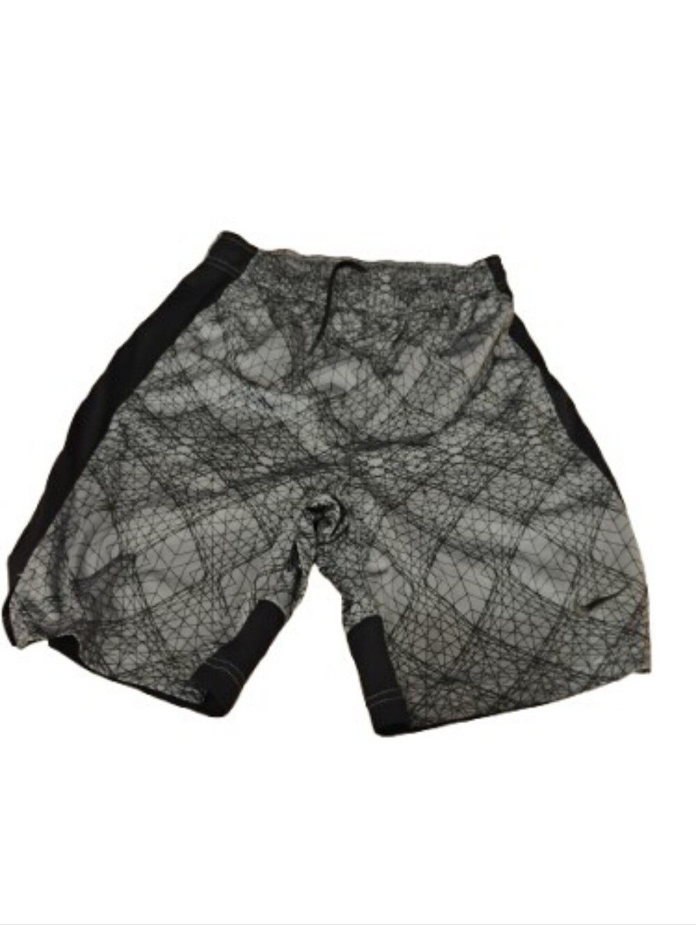 Nike Boys Printed Gray Black Athletic Pull On Basketball Shorts Sz L